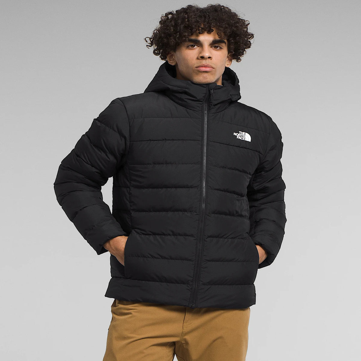 Men's Hooded Insulated Jacket - Black
