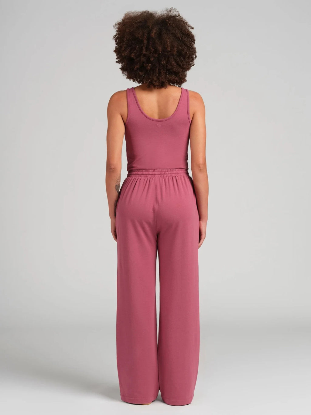 Terry Jumpsuit - Berry
