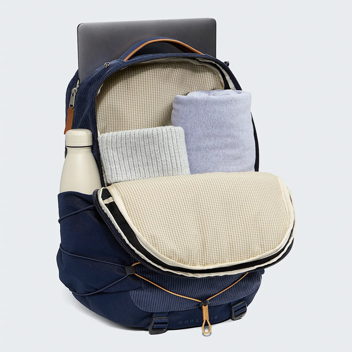 Everyday Backpack - Navy/Brown
