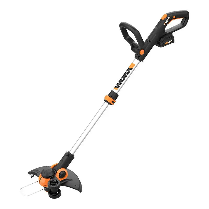 WORX 20V Cordless Trimmer & Edger, 12in Cutting Diameter, 2 Batteries - WG163