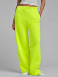 Bright Straight Leg Sweatpants - Yellow