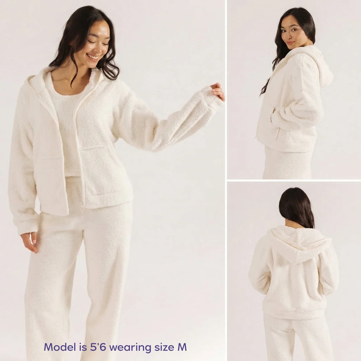 Zip-Up Hoodie - Lavender
