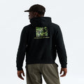 Men's Regular Fit Graphic Hoodie - Black