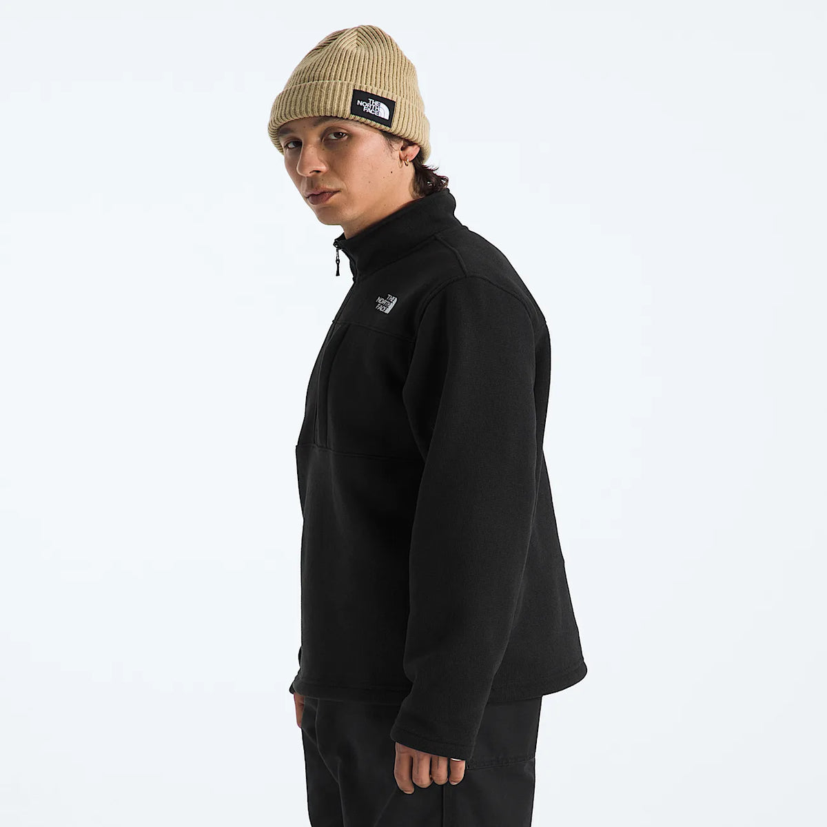 Men's Quarter-Zip Fleece Pullover - Black