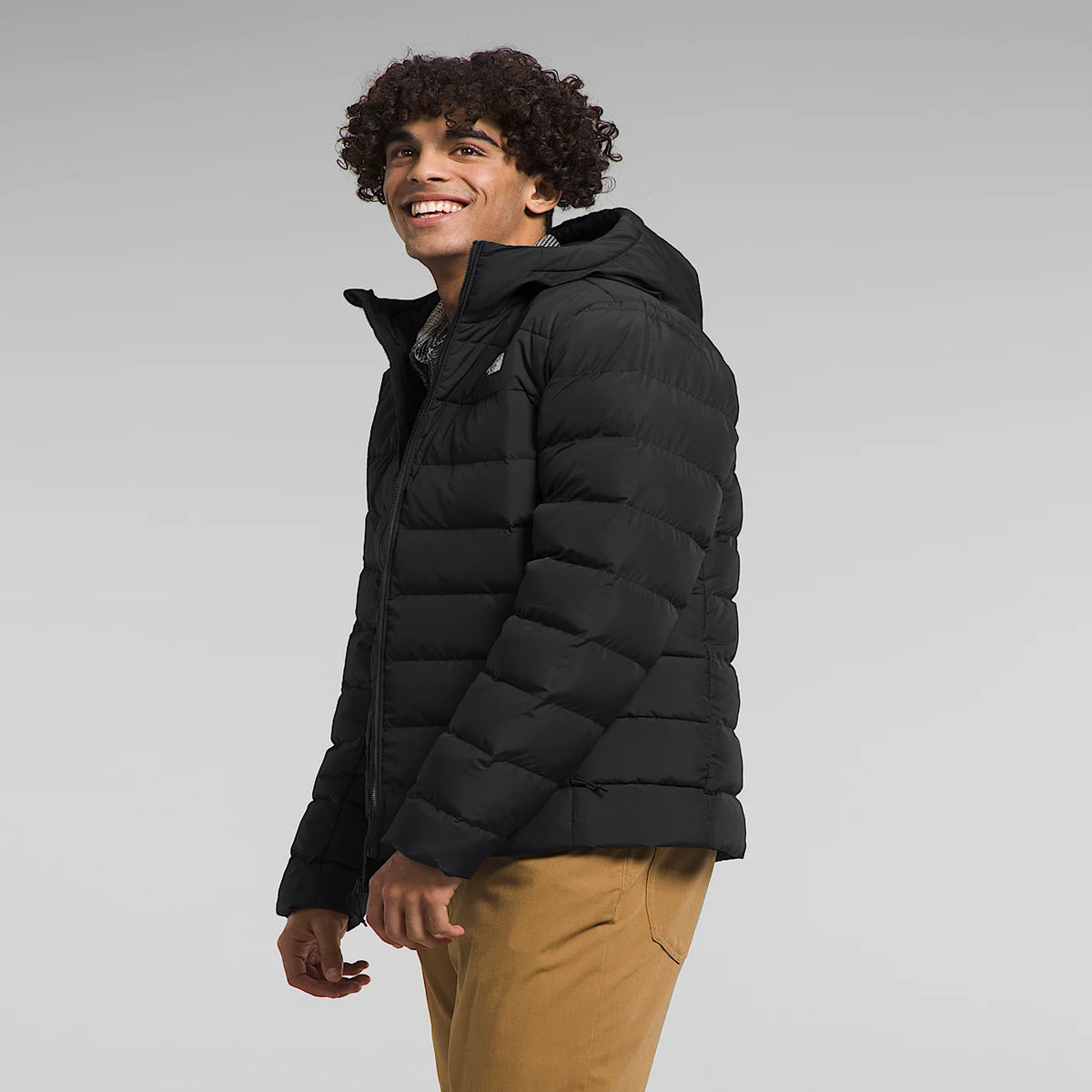 Men's Hooded Insulated Jacket - Black