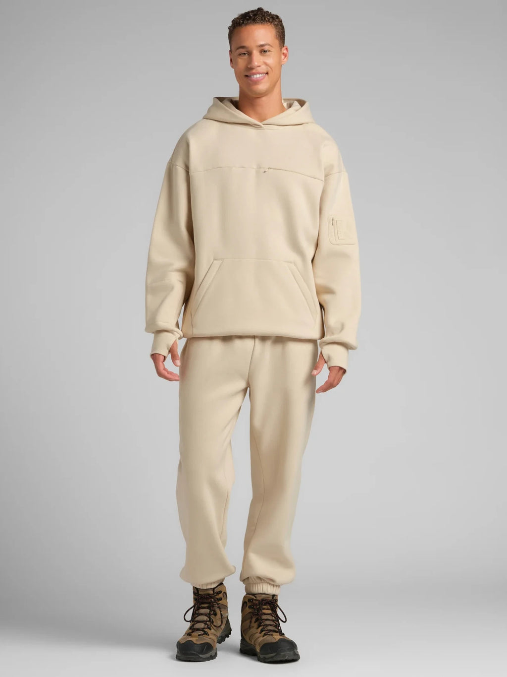 Travel Pullover Hoodie - Bone