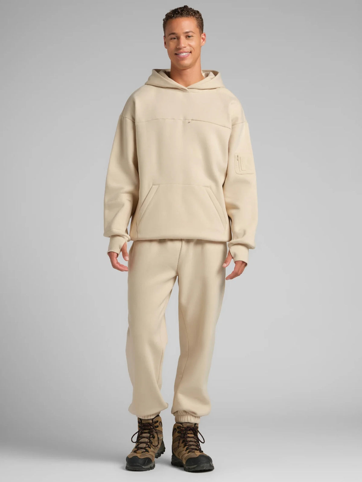 Travel Pullover Hoodie - Bone