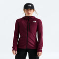 Women's Full-Zip Fleece Climbing Hoodie - Burgundy