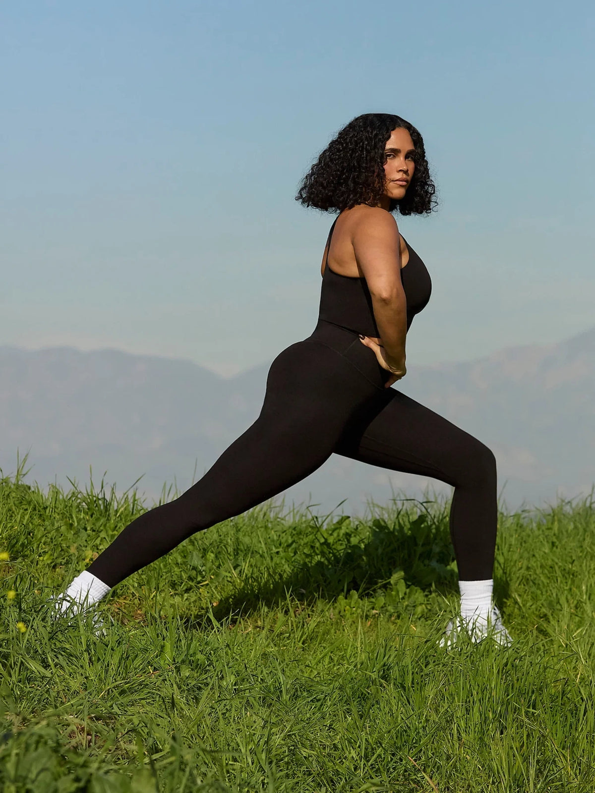 High-Waist Leggings - Black