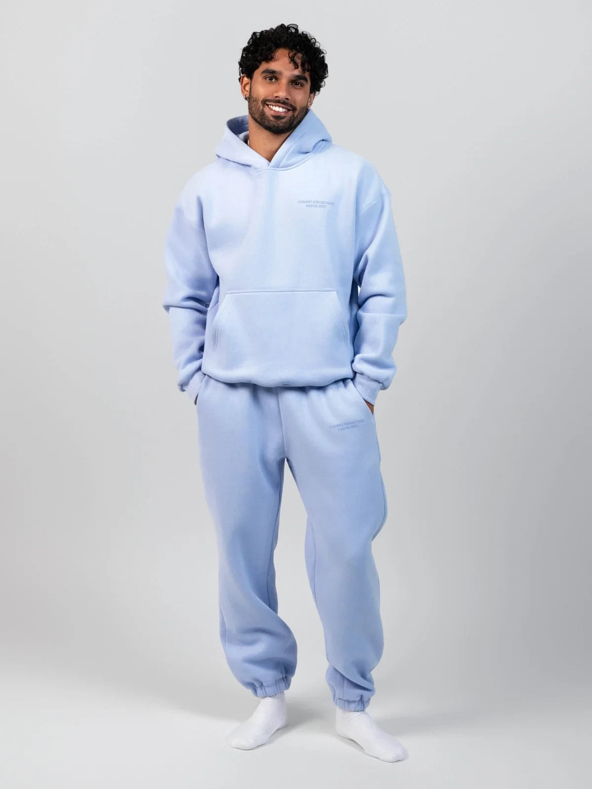 Pastel Jogger Sweatpants - Baby Blue