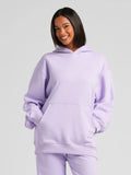 Lightweight Oversized Pullover Hoodie - Iris