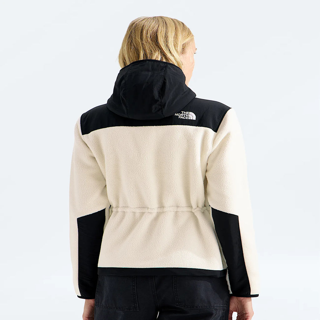 Women's Full-Zip Fleece Hoodie - White/Black