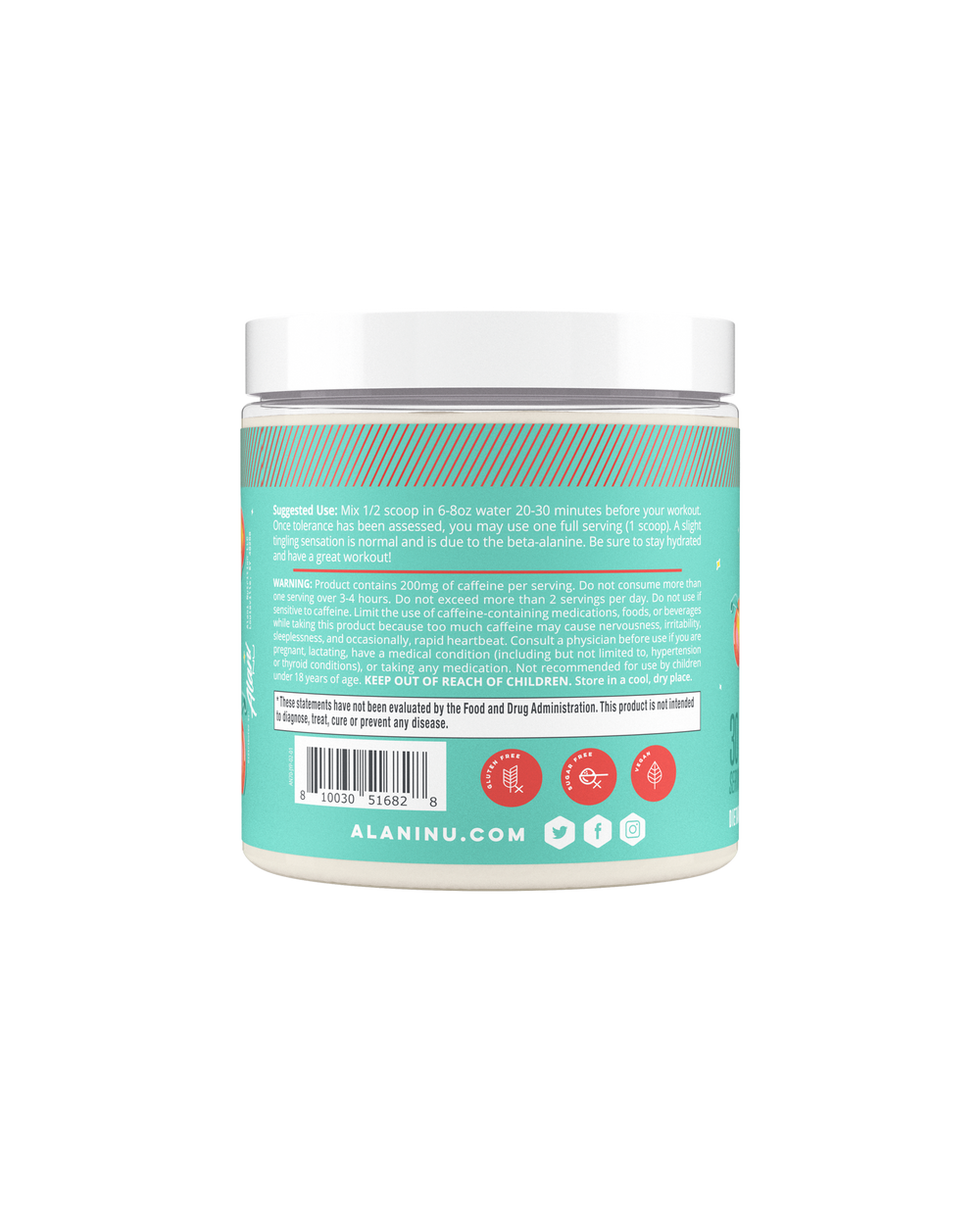 Pre-Workout Powder - Peach