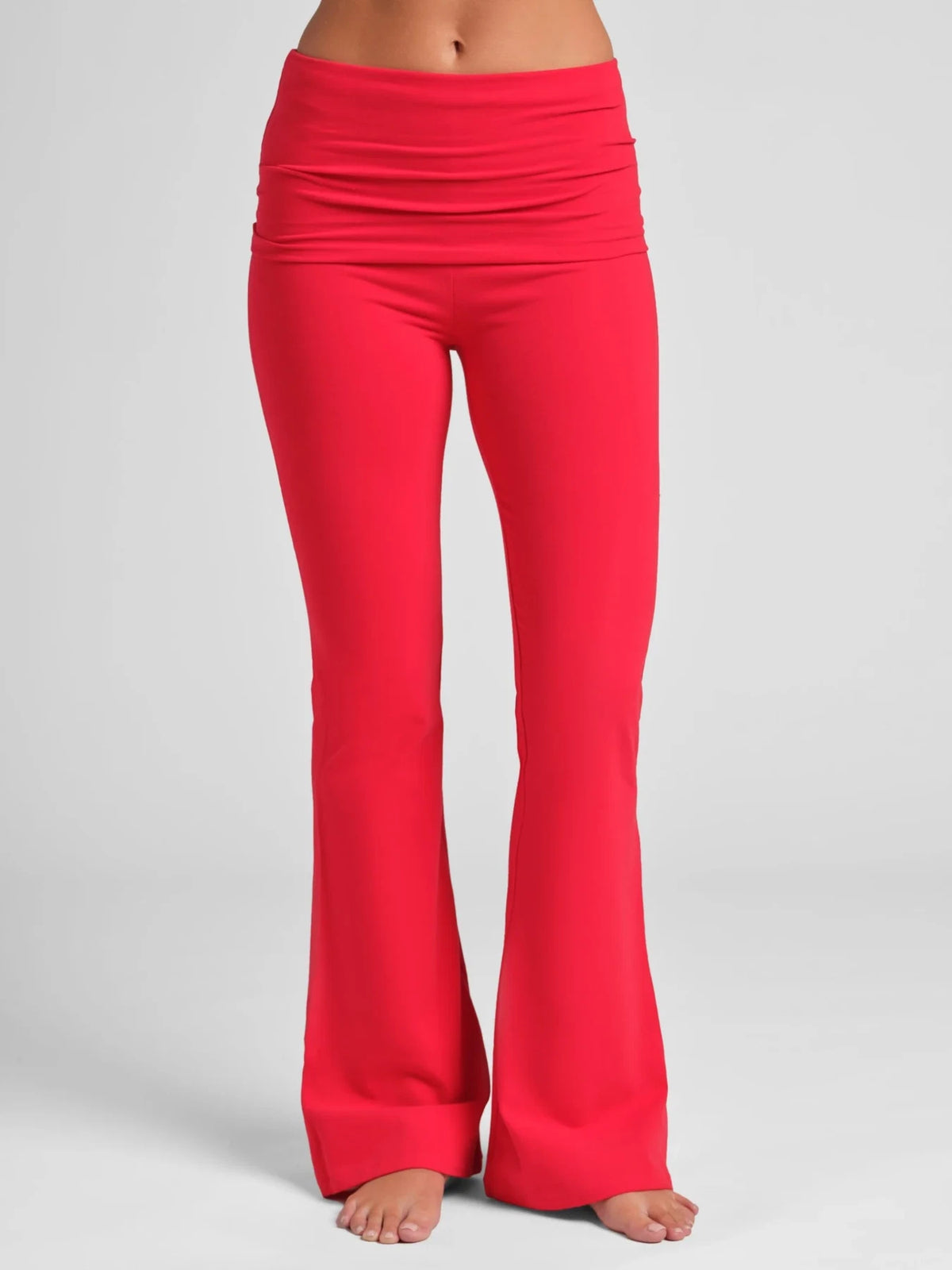 Foldover Lounge Pants - Cherry
