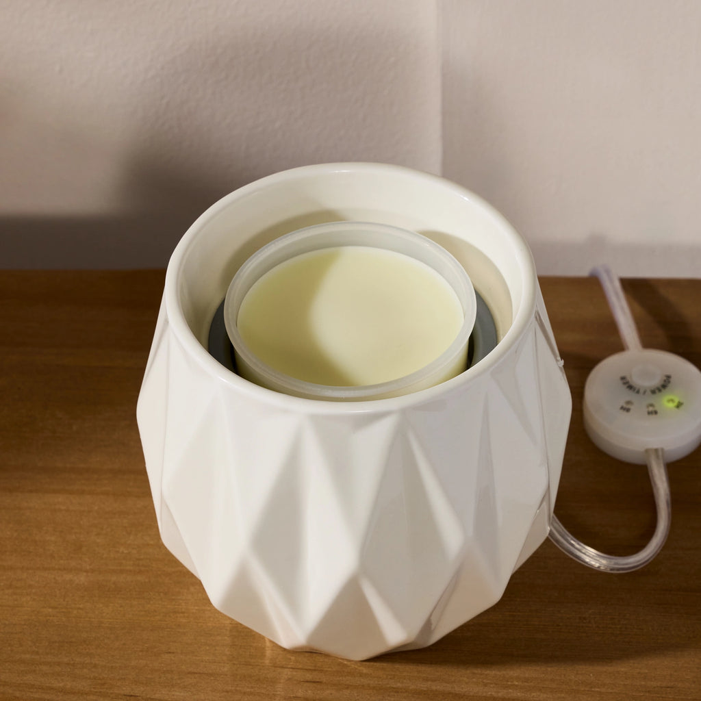 White Sculptural Wax Melt Warmer