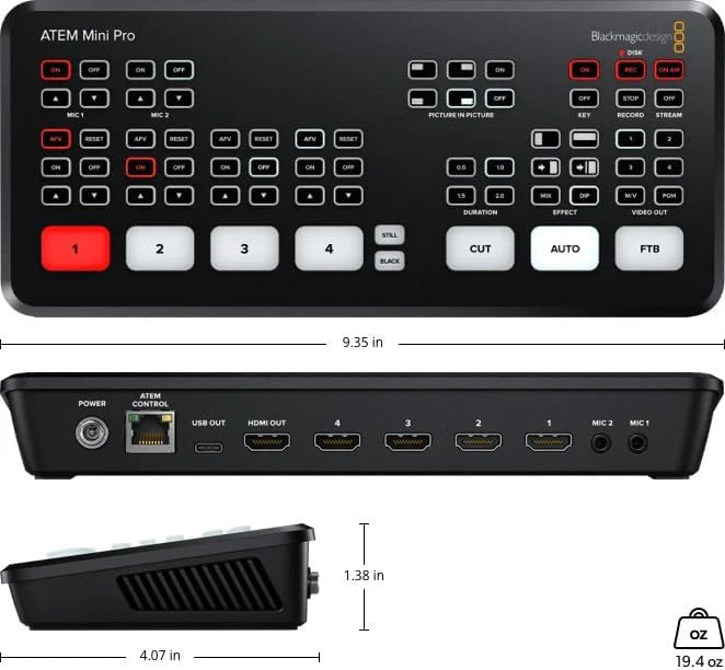 Blackmagic Design HDMI Live Stream Switcher - ATEM Mini Pro