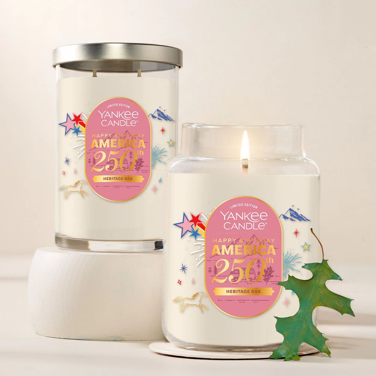 Large Tumbler Candle - Heritage Oak