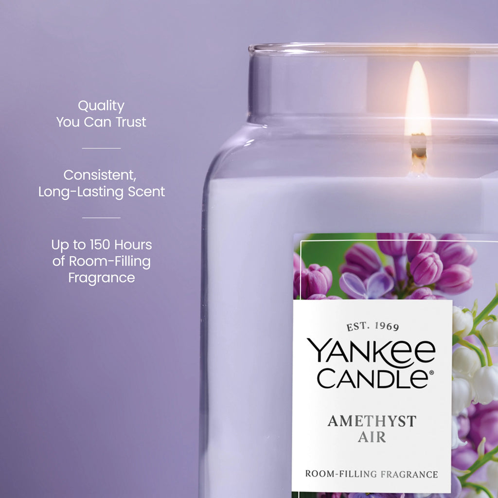 Large Floral Scented Jar Candle