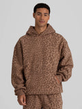 Pullover Hoodie - Mocha Leopard