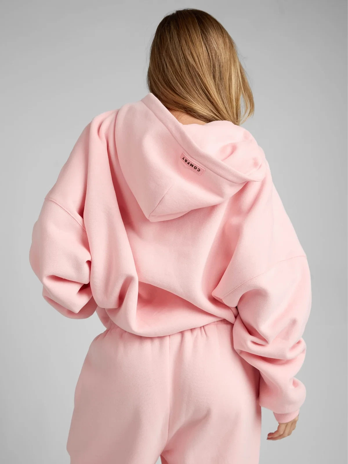 Zip-Front Hoodie - Bubblegum