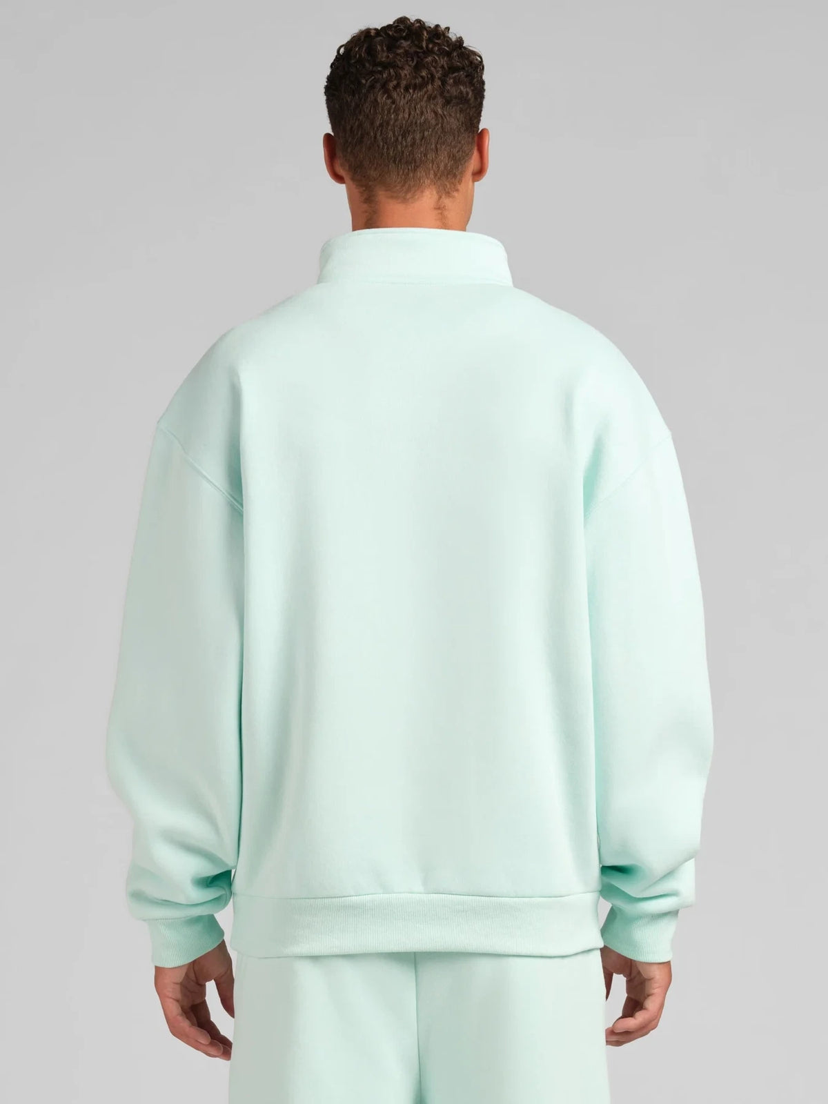 Quarter-Zip Sweatshirt - Aqua