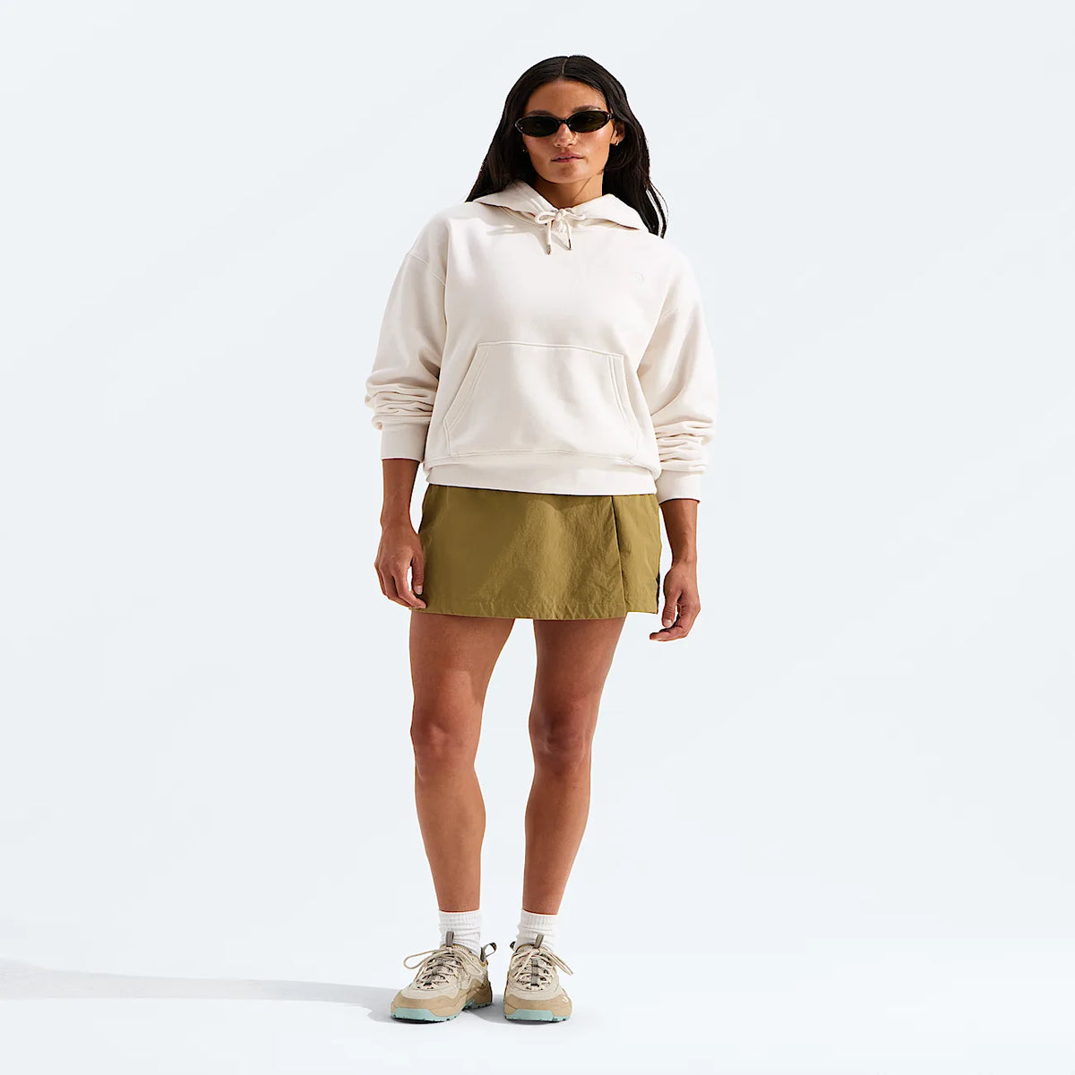 Women's Boxy Oversized Hoodie - Cream