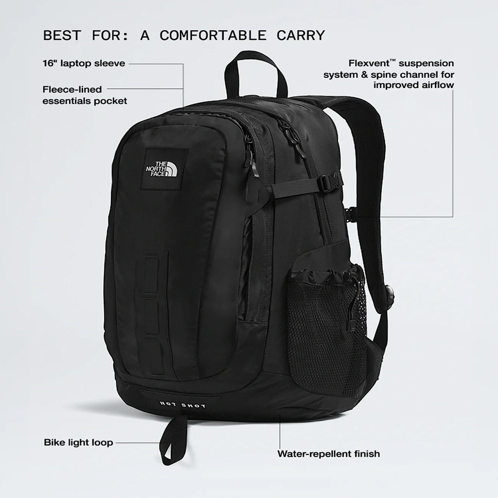 School And Commuter Backpack - Black
