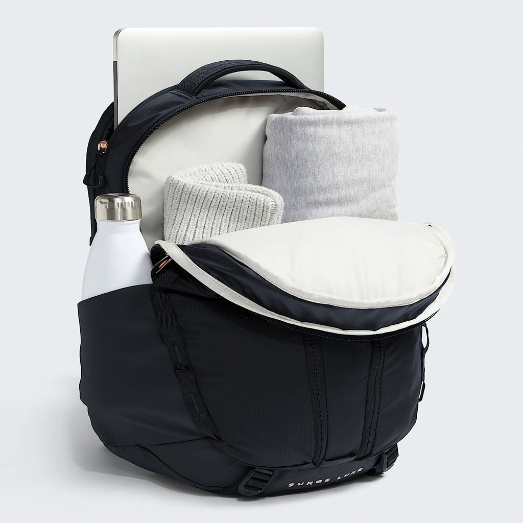 Women's Commuter Backpack - Black/Coral