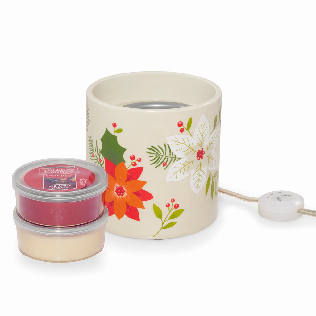 Poinsettia Wax Melt Warmer