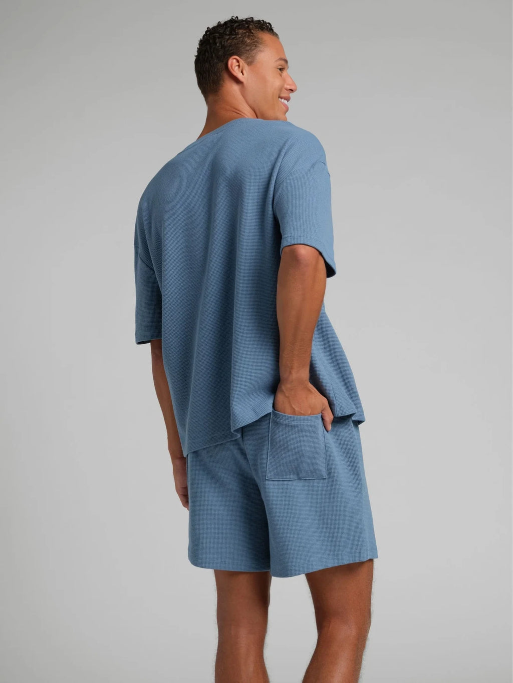 Waffle-Knit 7-Inch Lounge Shorts - Harbor