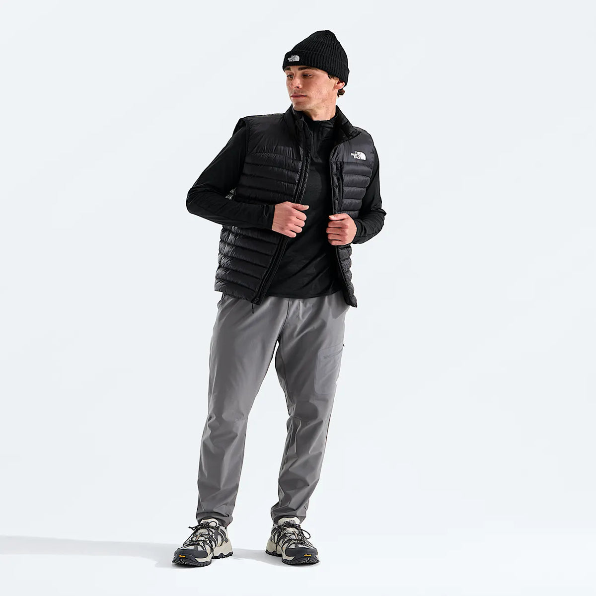 Men's Quarter-Zip Active Pullover - Black