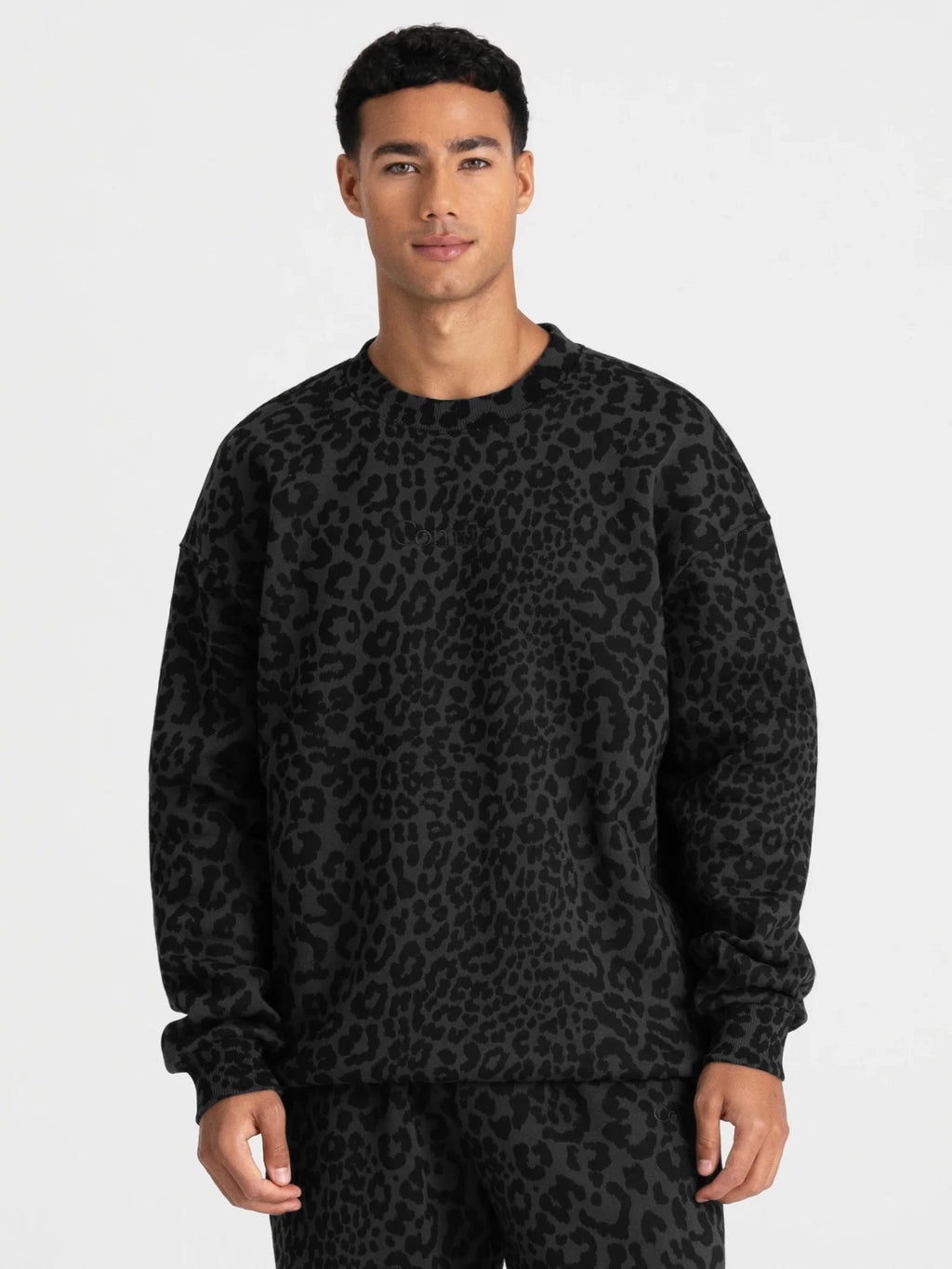 Crewneck Sweatshirt - Midnight Leopard