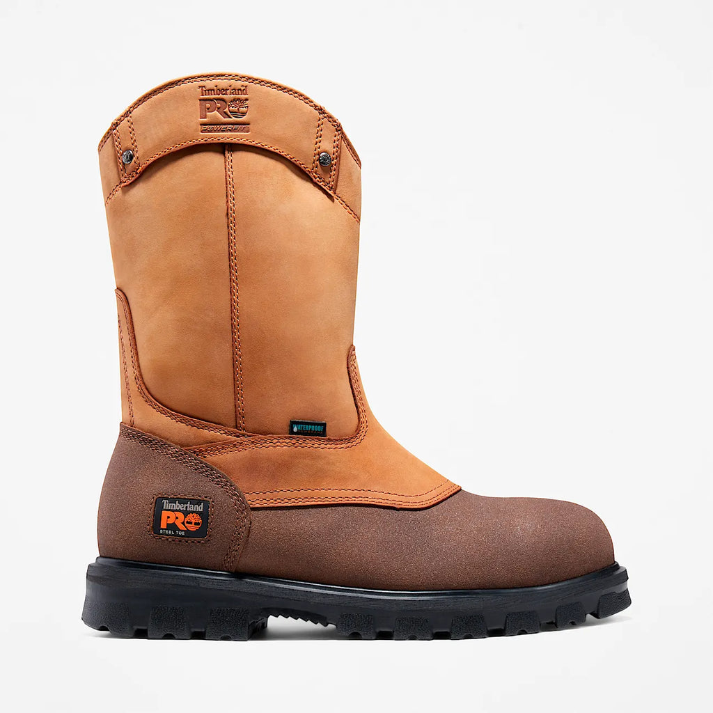 Men's Waterproof Pull-On Steel Toe Work Boot