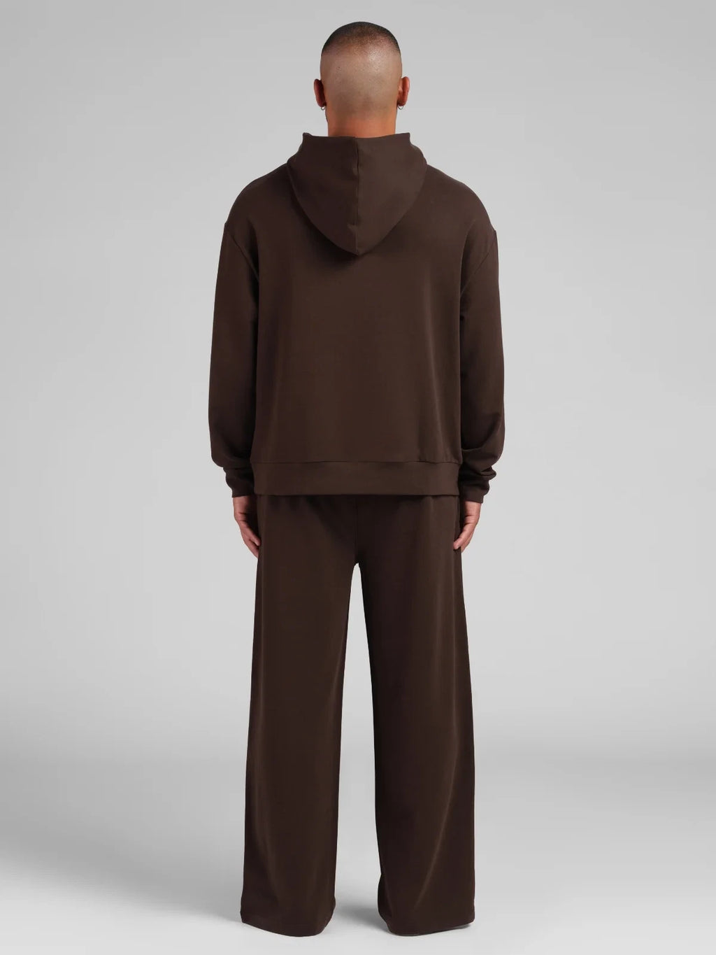 Lightweight Terry Pullover Hoodie - Espresso