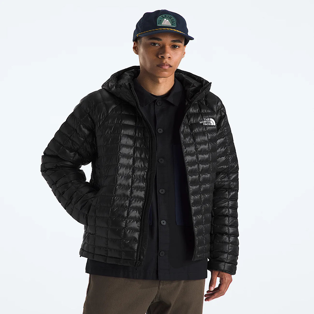 Men's Hooded Insulated Jacket - Black