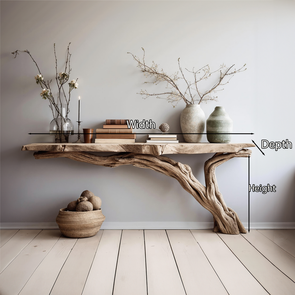 Wood Console Table Rustic Entry Table Home Decor