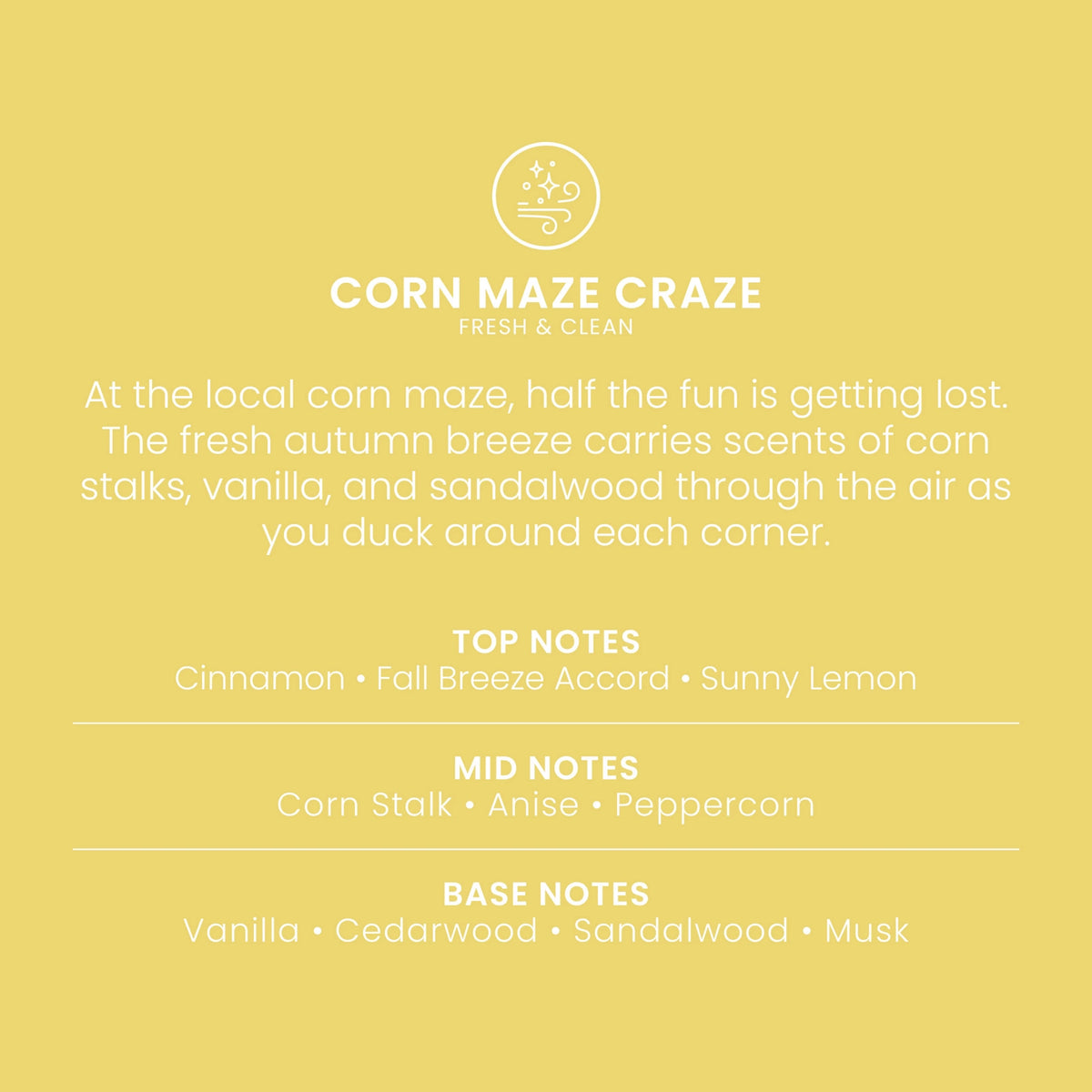 Large Tumbler Candle - Fresh Cornfield