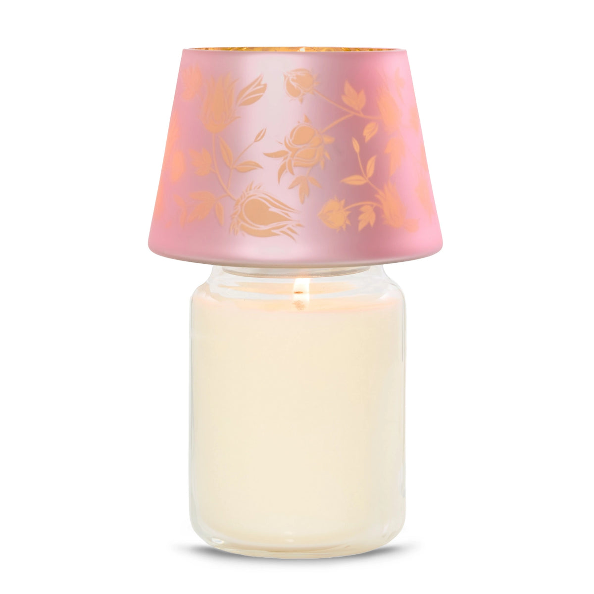 Etched Jar Candle Shade