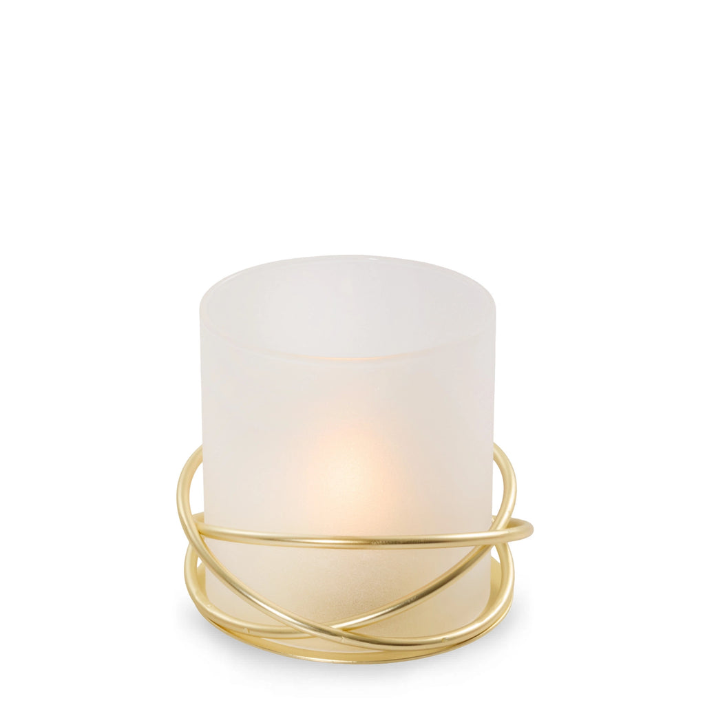 Gold Tea Light Candle Holder