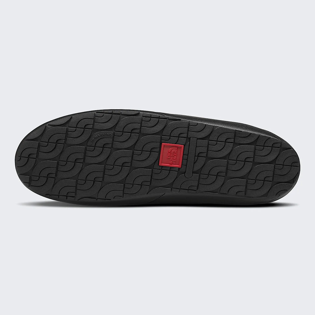 Leather Insulated Mule Slippers - Black