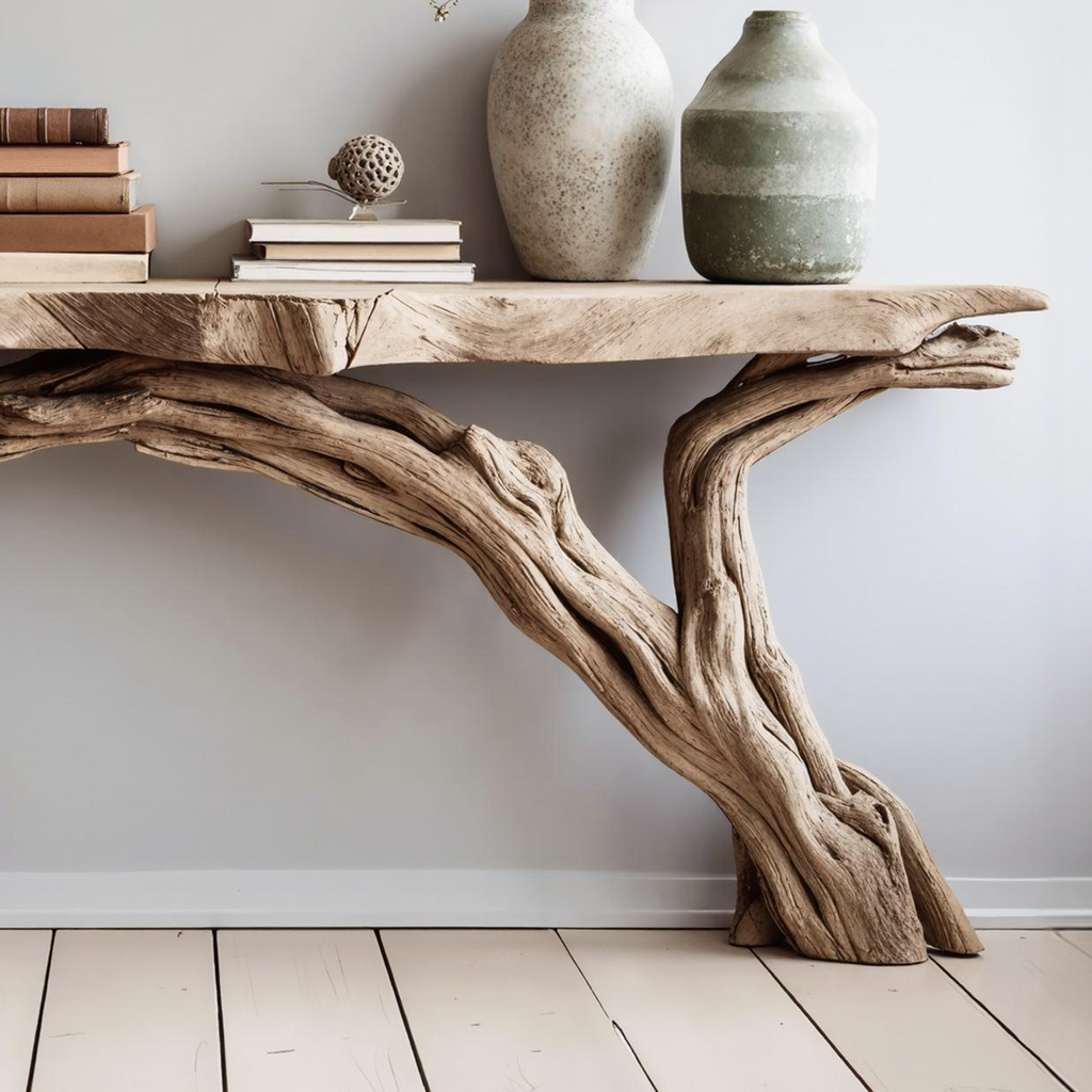 Wood Console Table Rustic Entry Table Home Decor